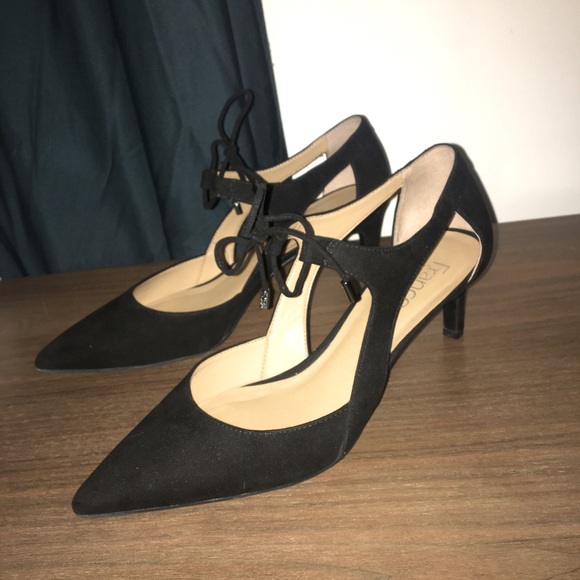 Franco Sarto Darlis black lace up heels - Picture 3 of 4